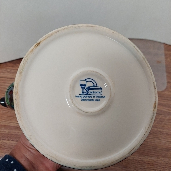 Vintage* 60s Canhome Handpainted Porcelain Teapot - Picture 10 of 12